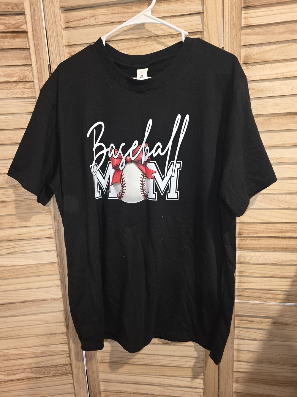 NWOT Baseball Mom Graphic Tee - Black